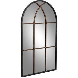 Wanderlust Deco Espejo De Hierro Negro 72x3x120.5h Cm