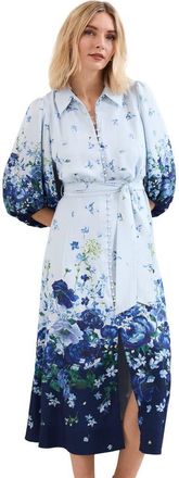 Phase Eight Noella Shirt Dress in Pale Blue at Nordstrom, Size 10
