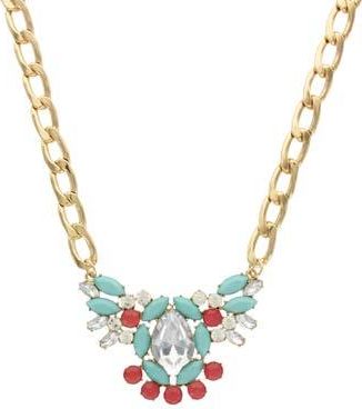 Olivia Welles Lainey Collage Statement Necklace in Multi at Nordstrom Rack