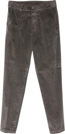 Eleventy Broeken, Heren, Bruin, M, Katoen, Corduroy Pliss&eacute; Broek