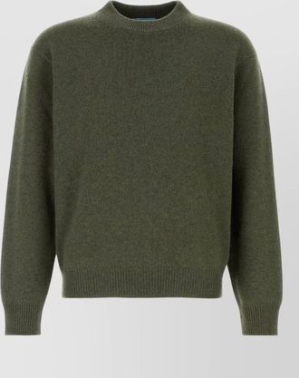 Prada cashmere crew neck sweater long sleeves