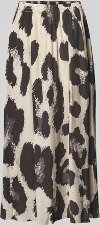 Moss Copenhagen Midirock aus Viskose-Mix Modell Karalie in Beige, Gr&ouml;&szlig;e XL