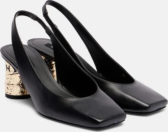 Givenchy Tape 65 leather slingback pumps