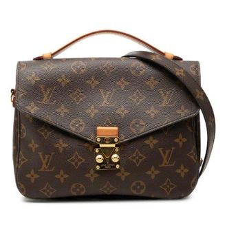 Louis Vuitton Pre-owned Pochette Metis - Dames - Pre-owned - Bruin - Maat: ONE Size Zijde