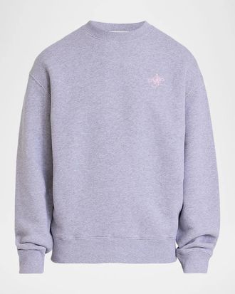 J.W.Anderson Ribbon Anchor Cotton Crewneck Sweatshirt