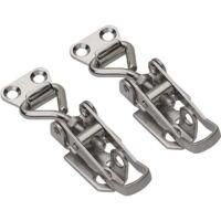 OEM 2 Piezas De Cerrojo De Acero Ajustable, Abrazadera De Palanca Con Gancho De Resorte Para Cajas Y Cajones - Crezuo