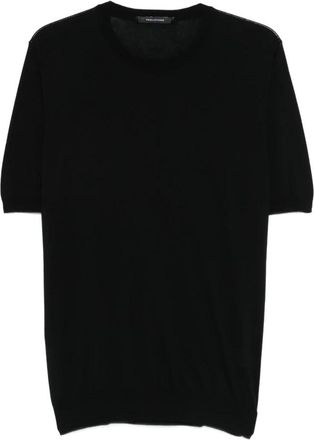 Tagliatore Josh Sweater - Heren - Ronde hals truien - Zwart - L - Katoen - Truien & Vesten