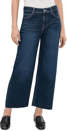 AG - Adriano Goldschmied Saige Mid-Rise Wide Leg Crop in Outspoken Womens Jeans Outspoken : 26 27, Cotton/Denim/Elastane