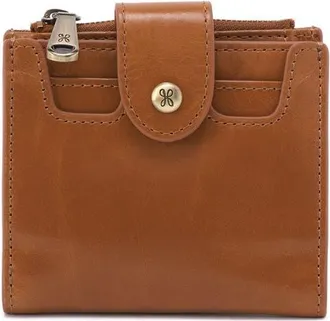 Hobo Dunn Leather Compact Wallet in Truffle at Nordstrom