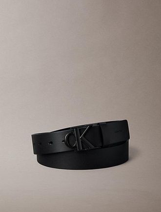 Calvin Klein Cintur&oacute;n Con Logo Monograma De Piel