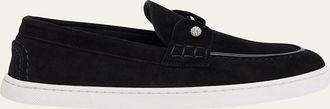 Christian Louboutin Chambeliboat Donna Suede Boat Shoes