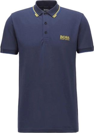 HUGO BOSS Paddy Pro - Heren - Polos - Blauw - M - Katoen - Tops