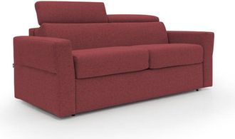 Divani.Store Divani.store - Avalon Sof&aacute; Cama Con Colch&oacute;n De 18 Cm De Altura En Tejido Impermeable 220 Cm (160x197 Cm) Rojo