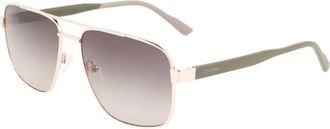 Calvin Klein Zonnebrillen - Heren - Zonnebrillen - Groen - 60 MM - Accessoires