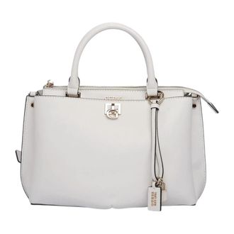 Guess Bianca Girlfriend Satchel - Dames - Handtassen - Wit - ONE Size - Leer - Tassen