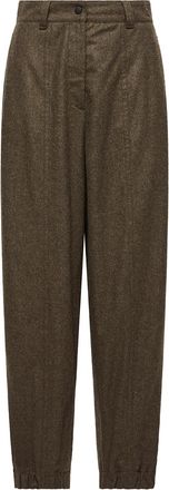 Moncler Moncler Loden Pants, Women, Green, Size: 40
