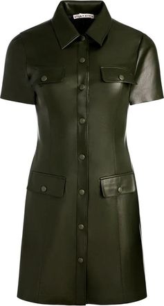 Alice & Olivia Military green dress