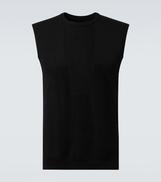 Rick Owens Ribbed-knit virgin wool tank top