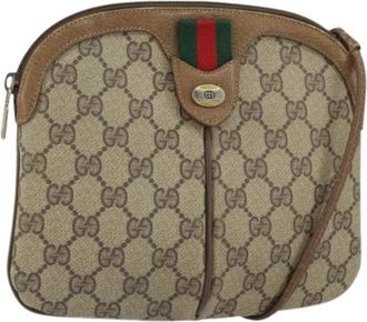 Gucci Pre-owned Vintage Cross Body Tas - Dames - Vintage Schoudertas - Beige - ONE Size - Vintage