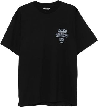 Carhartt Work in Progress Sandwich T-shirt met geborduurd logo - Zwart