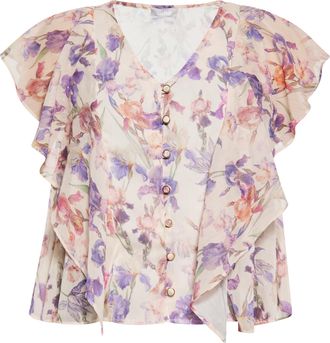 Usha Blouse Dames Cr&egrave;me veelkleurig