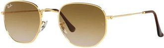 Ray-Ban Metal Eyes Lente/Zomer Collectie Zonnebril - Heren - Zonnebrillen - Geel - 54 MM - Accessoires