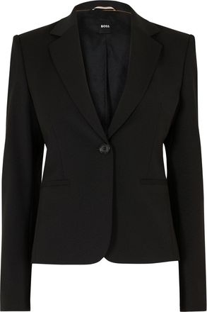 HUGO BOSS Womens Jarua Formal Jacket in Black - Size 12 UK