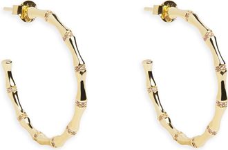 Argento Vivo Bamboo Hoop Earrings in Gold at Nordstrom