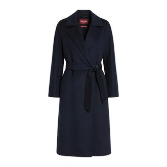 Max Mara Belted Coats - Dames - Mantels - Blauw - Maat: XS