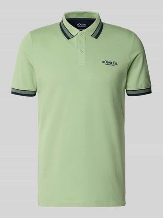 s.Oliver Red Label Regular Fit Poloshirt aus Baumwoll-Mix in Gruen, Gr&ouml;&szlig;e XXL