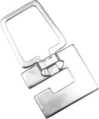 Gucci Pre-owned Zilveren Sleutelhanger - unisex - Vintage Accessoires - Grijs - ONE Size - Vintage