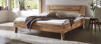HOME AFFAIRE Massivholzbett »Chavot II« wahlweise in Kernbuche oder Wildeiche erhältlich