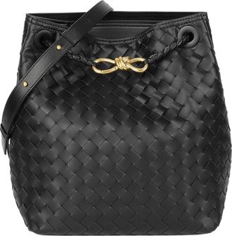 Tiffany & Fred Woven Leather Bucket Bag