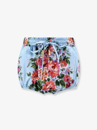 Dolce & Gabbana Culotte in popeline con stampa fiori - DOLCE & GABBANA - gender_Woman