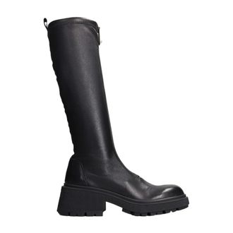 Jimmy Choo London High Boots, female, Black, Size: 7 1/2 US Heeled Boots