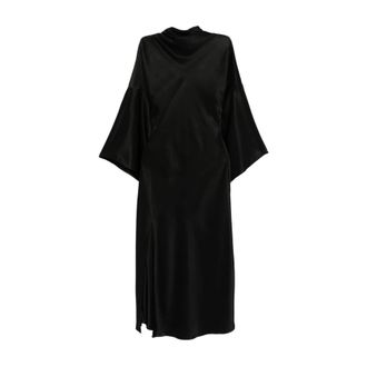 Pinko Elegant Jurk - Dames - Feestkleedjes - Zwart - S - Polyester - Kleedjes