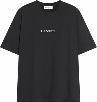Lanvin Embroidered T-Shirt in Black at Nordstrom, Size X-Large Eu