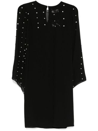 Nissa crystal-embellished mini dress - women - Viscose/Polyester - 36 - Black