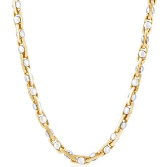 Pompeii3 Mens 14k Gold (85gram) or Platinum (159gram) 5.5mm Link Chain Necklace 20