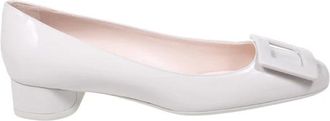 Roger Vivier Roundy Lacquered Decollette 25 - Dames - Pumps - Grijs - 40 EU - Leer - Schoenen