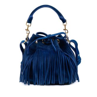 Saint Laurent Pre-owned Saint Laurent Small Suede Emmanuelle Fringe Bucket Bag Ladies 1BG57PYWKQJIBII4