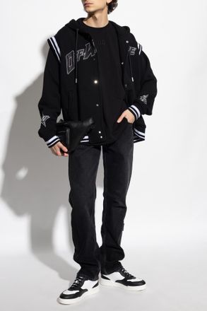 Off-white Jeans With Pockets, Mens, Black