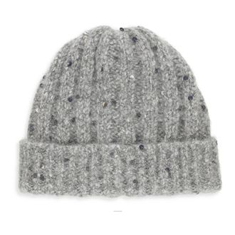 PANICALE Berretto a coste in misto alpaca - - Accessories - Donna - Grigio - ONE SIZE