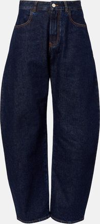 Alaia Ala&iuml;a Mid-rise barrel-leg jeans