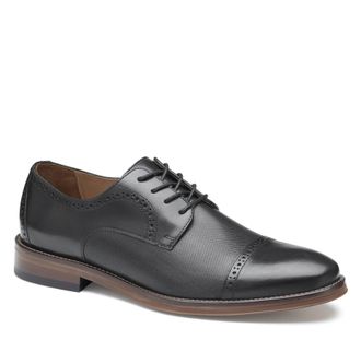 Johnston & Murphy Mens Sutton Embossed Cap Toe Shoe