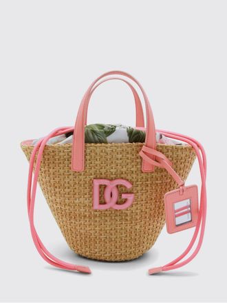 Dolce & Gabbana Coffa in rafia con monogram DG