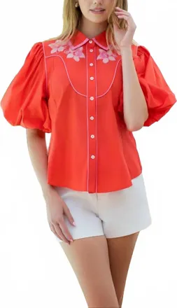 THML Clothing Womens James Top In Coral