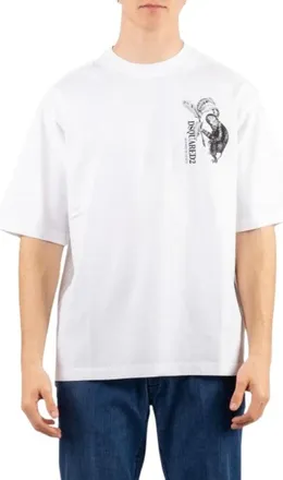 Dsquared2 Uomo, Top, Bianco, M, new