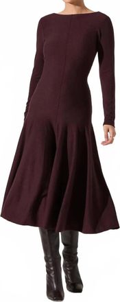 Astr Doreyda Sweater Dress In Eggplant