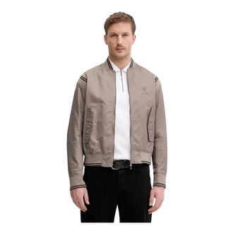 A|X Armani Exchange Satin Bomberjack - Heren - Bomber jackets - Beige - XL - Polyester - Jassen